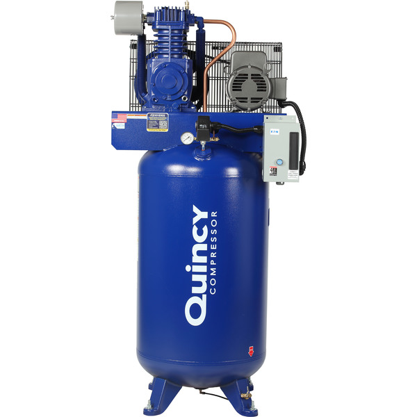 Quincy Compressor 5 HP Two Stage - QT PRO (Splash Lubricated), 251CS80VCB23 451CS80VCB